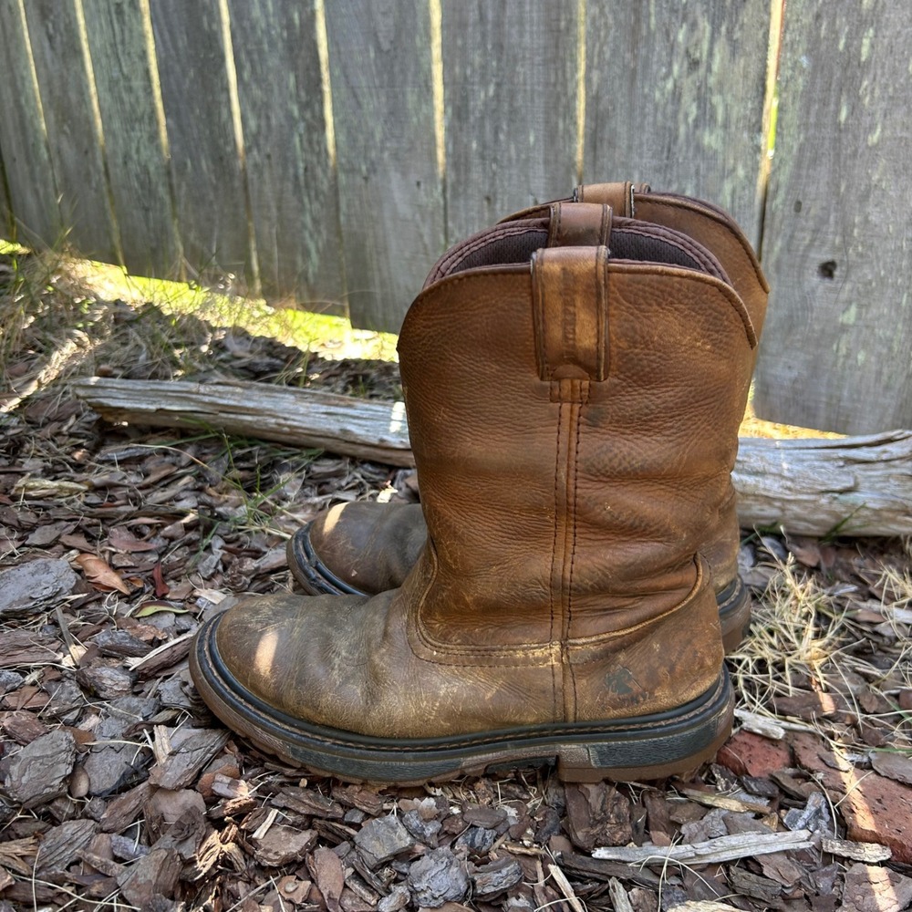 Rocky Kids 8 Inch WP Western Boots Brown Leather Waterproof RKW0300Y‎ Size 4M